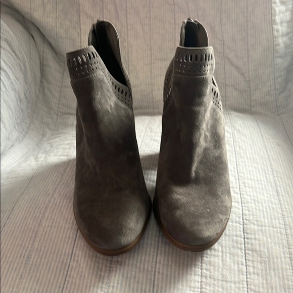 Vince Camino Gray Suede Ankle Boots - Picture 2 of 5
